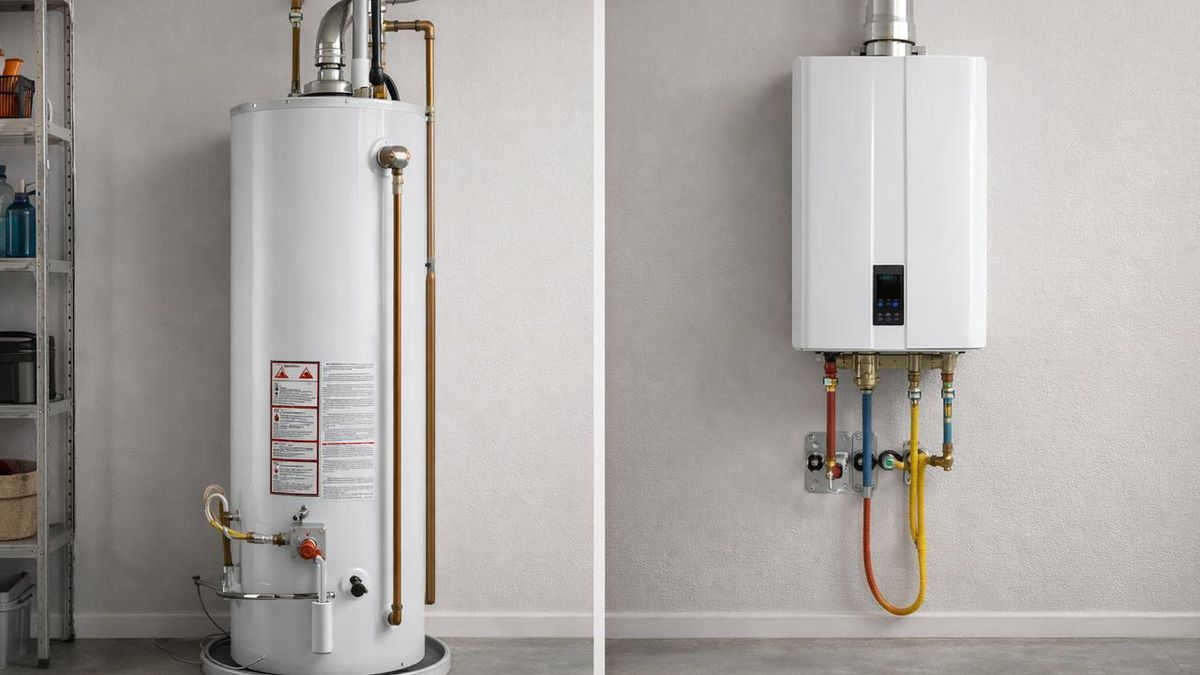 Tank vs tankless water heater comparison